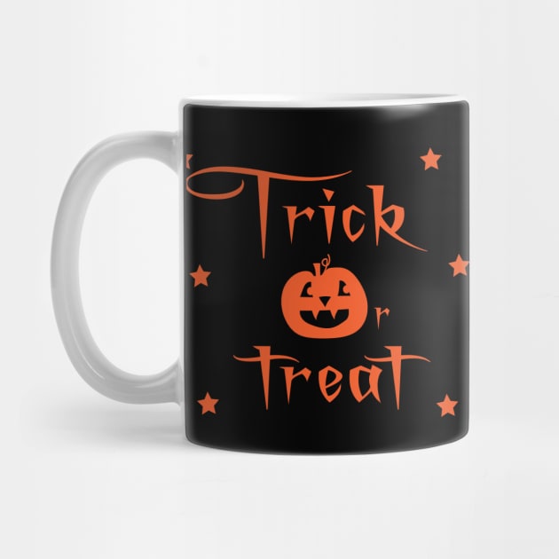 Trick Or Treat Halloween in Orange by FruitflyPie